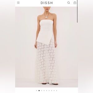 Dissh Loula White Lace Skirt